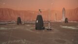 colony on mars building construction of sand 3d printer 3d animation