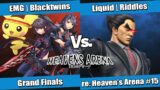 re: heavens arena #15 Grand FInals – EMG | Blacktwins (Pichu) vs Liquid | Riddles (Kazuya)
