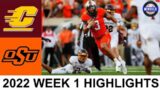 #12 Oklahoma State vs Central Michigan | College Football Week 1 | 2022 College Football Highlights