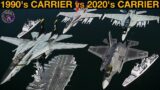 1990's USA Carrier Group vs 2020's US Carrier Group (Improved AIM-120D) (Naval Battle 70) | DCS