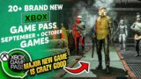 20+ NEW XBOX GAME PASS GAMES REVEALED – OCTOBER & FINAL SEPTEMBER GAMES