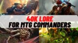 40k commander decks lore