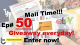 50th Mail Time of my Channel! Giveaways Everyday this Week! | TopLoademCards #sportscards #giveaway