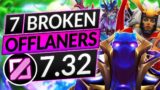 7 MOST BROKEN OFFLANERS of the NEW 7.32 Patch – TAKING OVER THE META – Dota 2 Guide