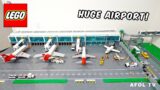 A closer look at our HUGE LEGO Airport!