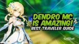 AMAZING DENDRO SUPPORT! Complete Dendro Traveler Guide – Best Build & Showcase | Genshin Impact
