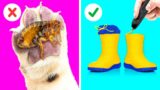 AMAZING PET HACKS || How To Sneak Pets In Any Place You Go By 123 GO! Like