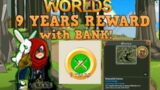 AQW 9 YEARS REWARD | with Bank inside! | and MORE!