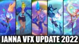 All Janna Skins VFX Update (League of Legends)