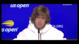 Andrey Rublev press conference after win vs Cameron Norrie in US open round 4 (2022)