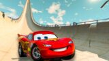 Angry Lighting McQueen vs Tow Mater vs JUMP OF DEATH – BeamNG.Drive