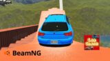 BeamNG Drive! Death fall! Epic destruction! BeamNG Car Crash!