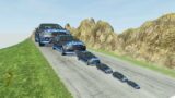 Big & Small Car vs DOWN OF DEATH in BeamNG.drive