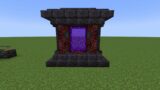 Black Glazed Terracotta Nether Portal Design In Minecraft! #shorts