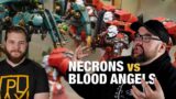 Blood Angels vs Necrons with mission rules from the Wheel of the Warp!