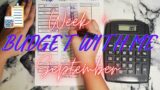 Budget with me | Week 4 of Sept | Giveaway time! | Happy mail | #giveaway #debt #sinkingfunds