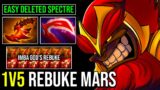 CRAZY God's Rebuke Offlane Mars with Desolator 100% Counter Spectre Ez 1v5 MMR Dota 2