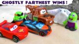 Cars Farthest Wins Challenge with the Funlings Mater and McQueen