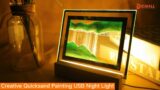 Creative Quicksand Painting USB Night Light