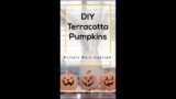 DIY Terracotta Pumpkins Pottery Barn Inspired Halloween & Fall Decor