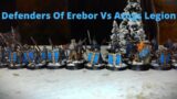 Defenders Of Erebor vs Azogs Legion & Hunters 800pts MESBG Battle Report