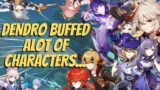 EVERY Character Buffed By Dendro | Genshin Impact 3.0