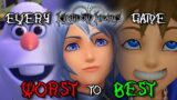 EVERY Kingdom Hearts Game Ranked from Worst to Best