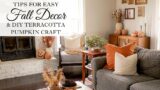 Easy Fall Ready Decor Ideas | DIY Terracotta Pumpkin Craft Pottery Barn Dupe