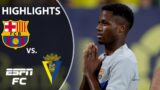FC Barcelona vs. Cadiz | LaLiga Highlights | ESPN FC