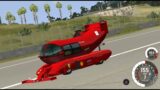 Ferrari 360 Modena Car Crash Beam  Drive Sim: Death Stairs Jump Down