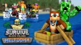 Fire VS Ice: A Minecraft Survival Gameshow | Survive Block Island: MELTDOWN
