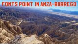 Fonts Point in Anza-Borrego Desert Park // Full Drive to the view point