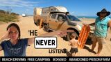Free BEACHFRONT CAMPING with the CARAVAN in the NT/ 4X4 BOGGED! – Gunn point /Berry springs EP31