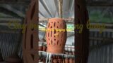 Hanging lamp set #terracotta #art #pottery #artist #clayart “#lamp #hanginglight #hangingcraft #pot