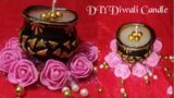 Homemade Diwali Candle with terracotta pot fusion