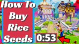 How To Buy Rice Seeds In Disney Dreamlight Valley