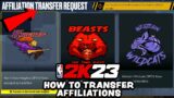 How To Change Affiliations In NBA 2K23 The City (Next Gen)