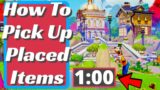 How To Pick Up Placed Items In Disney Dreamlight Valley