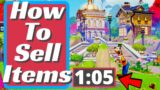 How To Sell Items In Disney Dreamlight Valley