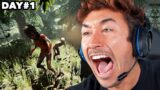 I SURVIVED 24 HOURS In The FOREST…(CANNIBAL TRIBE STALKED ME)