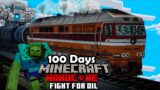 I Survive 100 Days with OIL TRAIN in Zombie Land | Minecraft Hardcore…