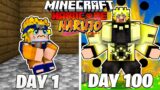 I Survived 100 Days as NARUTO in HARDCORE Minecraft