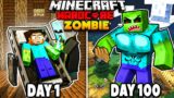 I Survived 100 Days with a ZOMBIE VIRUS In Hardcore Minecraft