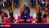 In full: Queen's grandchildren hold vigil around the monarch's coffin