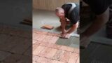 Installing TERRACOTTA TILES in a cottage #shorts