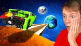 Jumping MARS RAMP with WORLD'S FASTEST CAR (GTA 5)