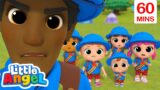 Little Angel | Firefighters To The Rescue | Kids Fun & Educational Cartoons | Moonbug Play and Learn