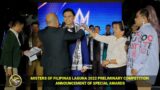 MISTERS OF FILIPINAS LAGUNA 2022 PRELIMINARY COMPETITION ANNOUNCEMENT OF SPECIAL AWARDS