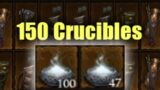 Making some GG Items, 150 Crucible Rolls on Quiver