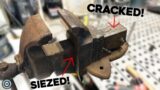 Massive Vise Restoration! Broken 120lb 6” Chas Parker!